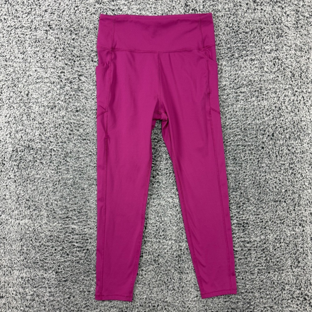 FIGS Leggings Womens Large Pink High Rise Performance Pockets Stretch Pants L
